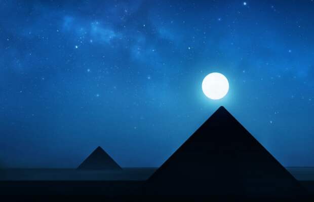 Пирамиды Гизы и Орион.