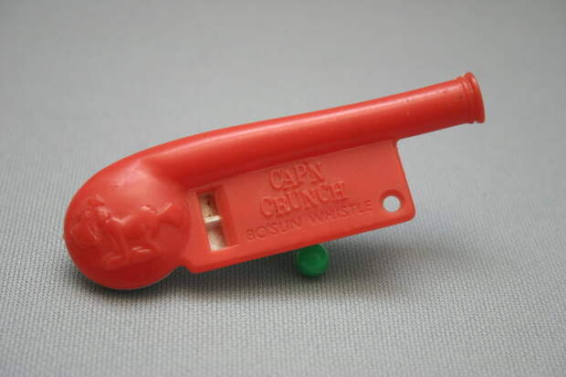 The Cap'n Crunch Bo'sun Whistle, in all its glory.