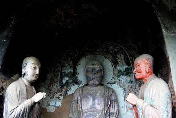 Гроты Майцзишань Maijishan Grottoes 16 Гроты Майцзишань