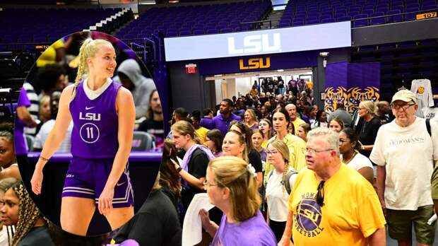 LSU Women's Basketball Practice Hailey Van Lith Angel Reese
