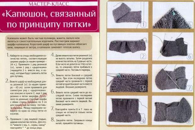 Вязание спицами капора