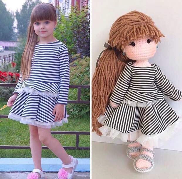 Многодетная мать делает вязаные куклы-портреты Многодетная мать делает вязаные куклы-портреты вязание, вязаные куклы, куклы, куклы-портреты, мамины радости, мастерица, рукоделие, симпатично