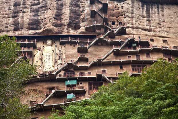 Гроты Майцзишань Maijishan Grottoes 20 Гроты Майцзишань