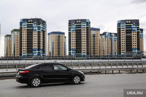 Виды города (развязки, новостройки). Тюмень, автомобиль, новостройки тюмени, правобережный мокрарайон