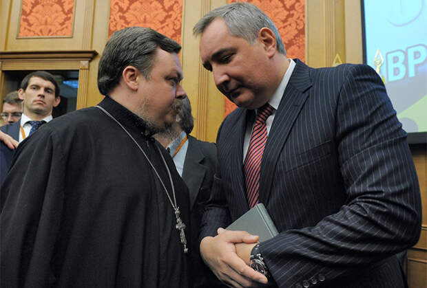 Протоиерей Всеволод Чаплин и Дмитрий Рогозин