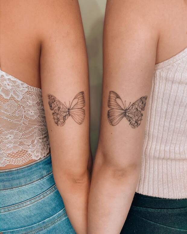 татуировки в виде бабочек фото 10