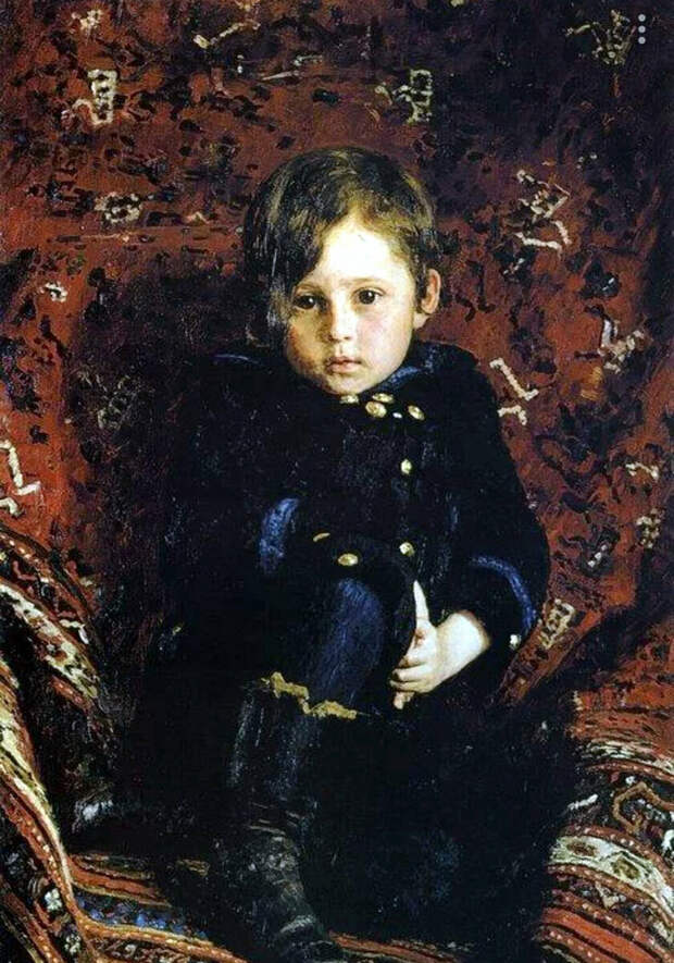 Портрет сына работы И.Е. Репина.