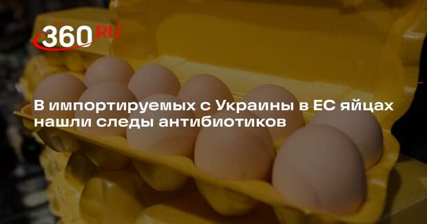 В импортируемых с Украины в ЕС яйцах нашли следы антибиотиков