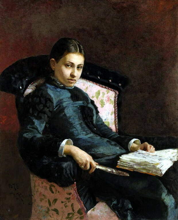 Портрет жены Веры, 1878. Илья Репин.