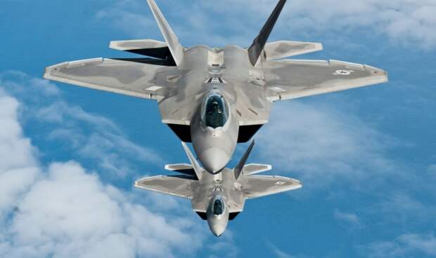 US Air Force F-22 Raptors