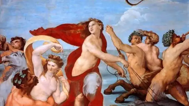 Рафаэль Триумф Галатеи 1512 фреска