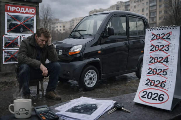 Bajaj Qute за полмиллиона: водитель четыре года безуспешно продает индийскую машину