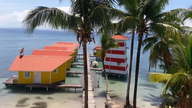 Острова Бокас-дель-Торо, панамский архипелаг в Карибском море. На первый взгляд, все круто Центральная Америка, море, остров, отдых, панама, путешествия, туризм