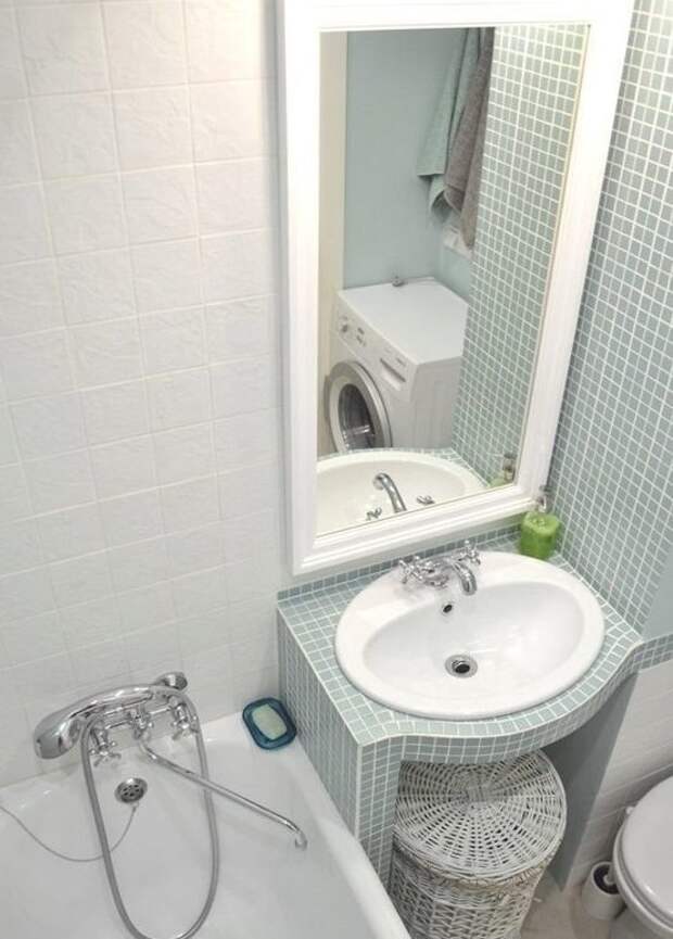 11. интерьер, маленькая ванная, ремонт в квартире, фото