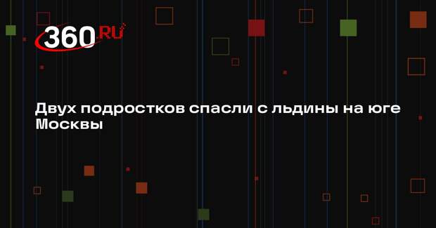 Спасатели сняли с льдины двух подростков в Нагатинском затоне