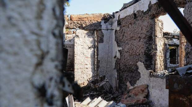 Последствия взрыва в городе Клинцы Брянской области сняли на видео