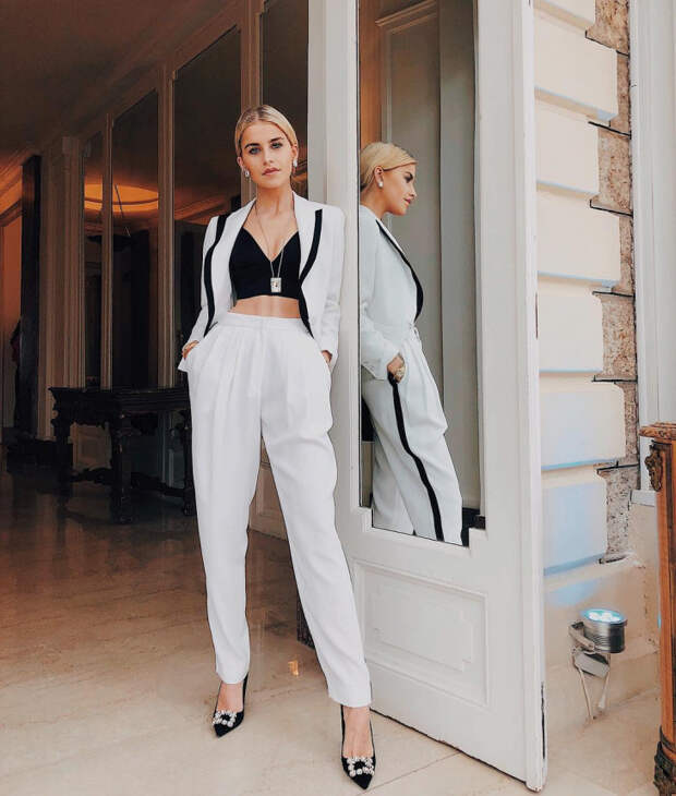 белый пиджак мода 2018