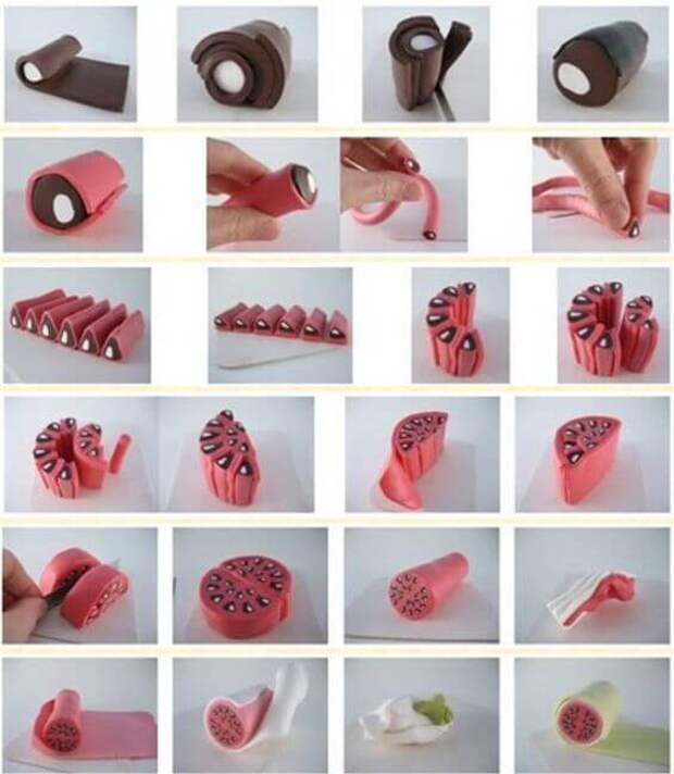 Фрукты и ягоды из полимерной глины: идеи и мастер-классы