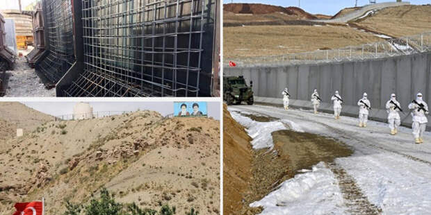Турецкий режим завершает строительство еще одного участка стены на границе с Ираном