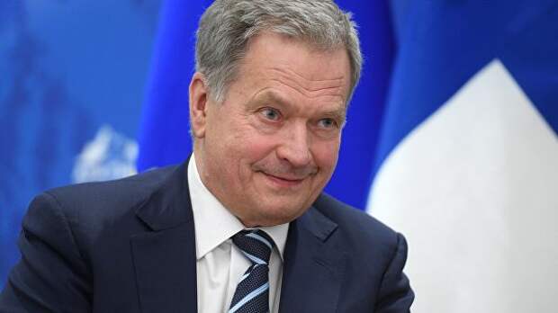 Президент Финляндской Республики Саули Ниинистё на полях V Международного арктического форума Арктика – территория диалога в Санкт-Петербурге. 9 апреля 2019