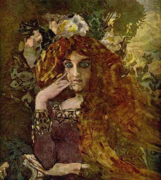 Муза, 1896 Муза, 1896 Врубель, биография, великие имена, искусство, картины, керамика, творчество, художник