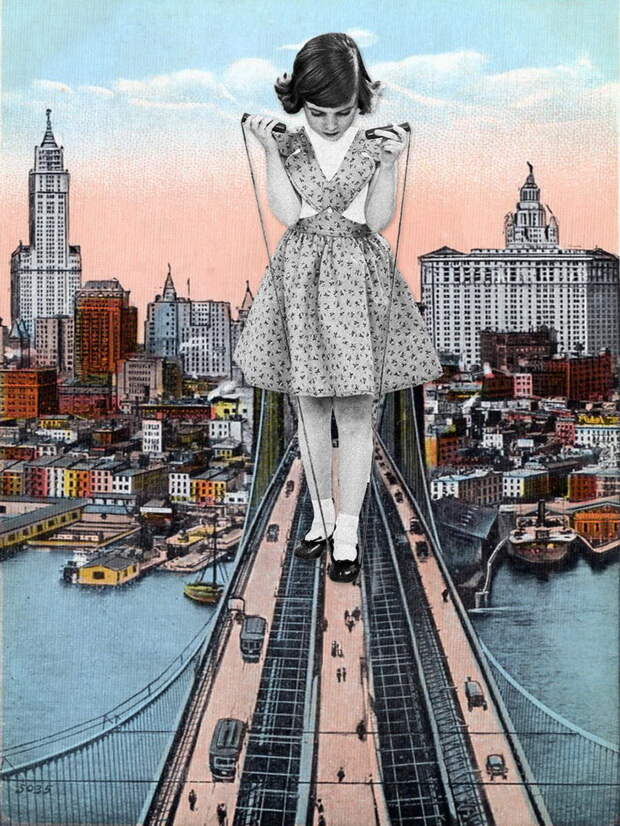 Яркие коллажи Eugenia Loli