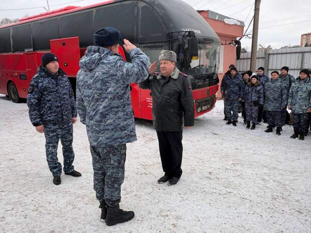 В Туле с почестями встретили сводный отряд полицейских, вернувшихся с Кавказа