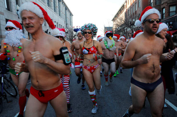 SantaCon 2018 в Лондоне, Париже, Сеуле, Нью-Йорке и других городах