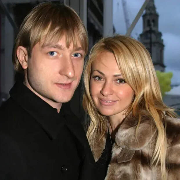 Евгений Плющенко и Яна Рудковская в 2007 году