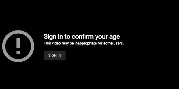 sign in to confirm your age youtube