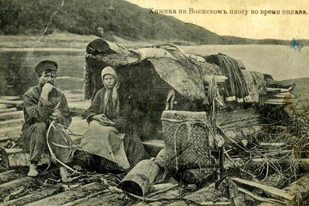 Волга, сплав, хижина, лес