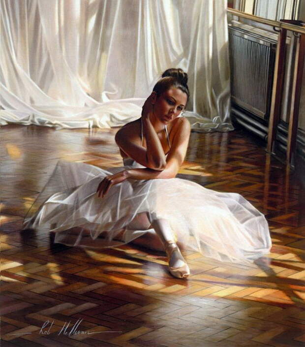Красивые женщины на картинах Rob Hefferan