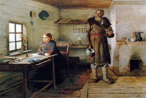 Сельская учительница. (1883). (700x474, 148Kb)