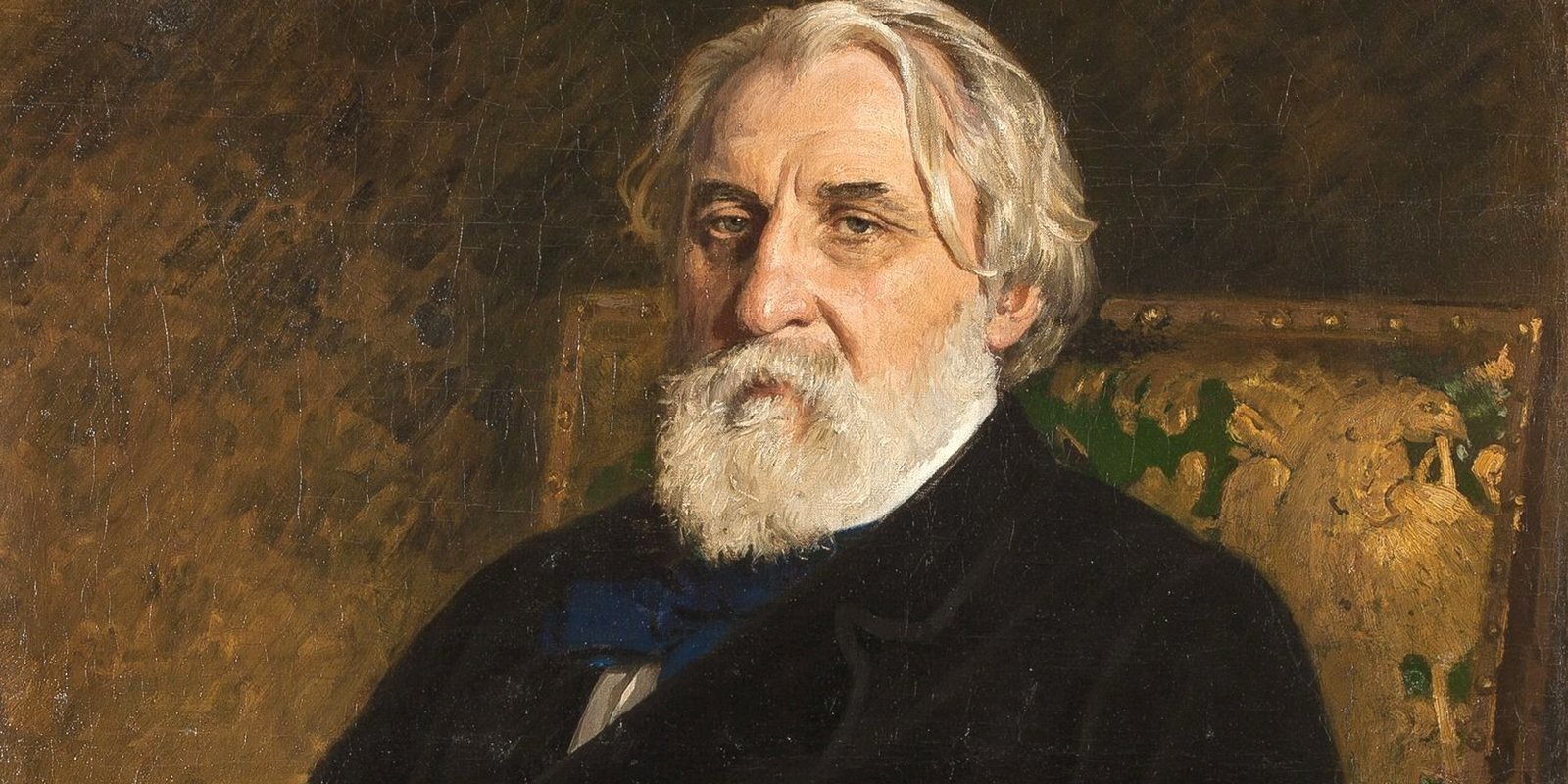 И. Репин. Портрет И.С. Тургенева. Фрагмент. 1874 год