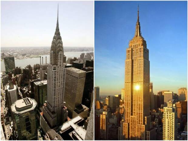 Первые манхэттенские небоскребы, построенные в 30-х гг. прошлого века (Нью-Йорк, США). | Фото: webmandry.com.
