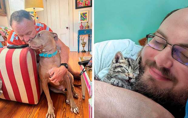 11 категоричных папаш, которые запрещали заводить животных, а теперь это их друзья