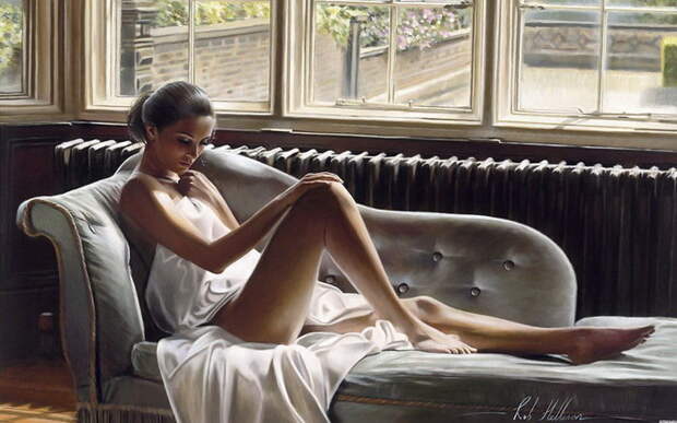 Красивые женщины на картинах Rob Hefferan