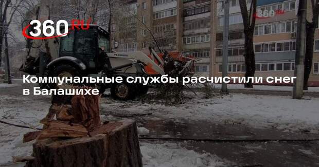 Коммунальные службы расчистили снег в Балашихе