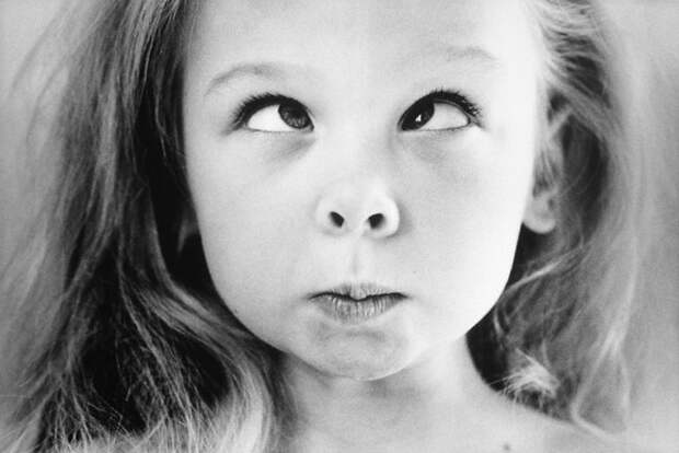 Little Girl Making Funny Face