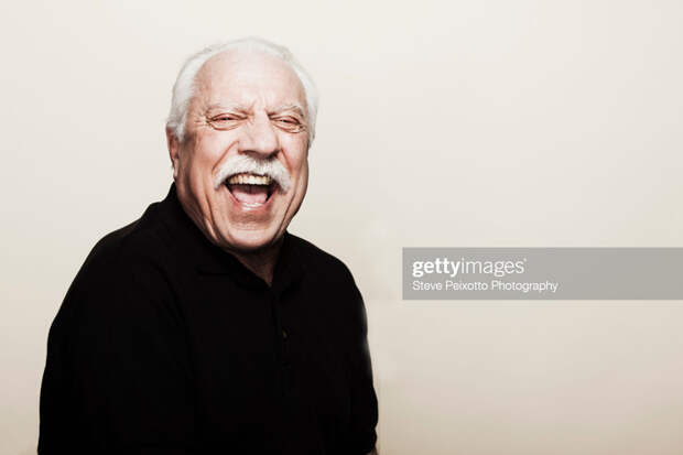Laughing senior man