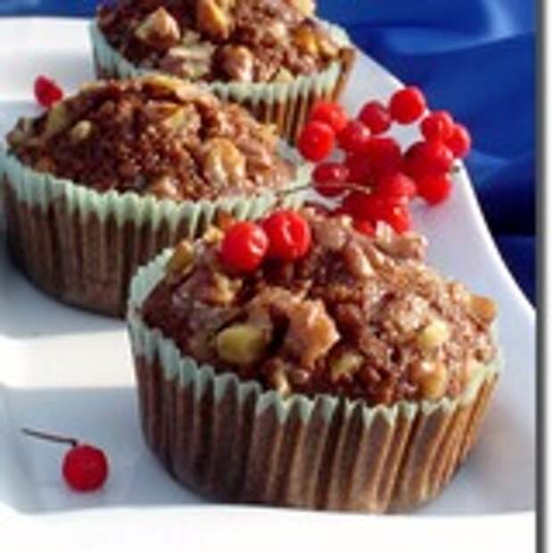 Тыквенные маффины с грецкими орехами и корицей