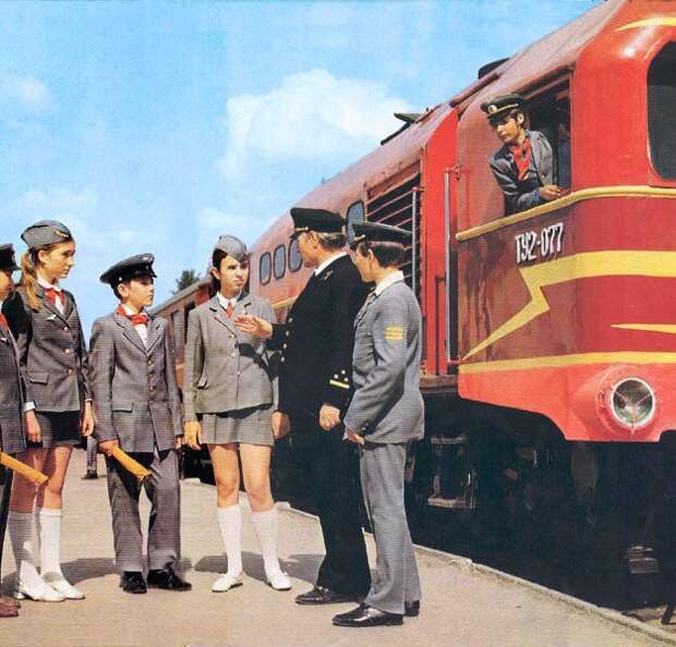 Профориентированные кружки. Кружок юных железнодорожников СССР, детство, кружки