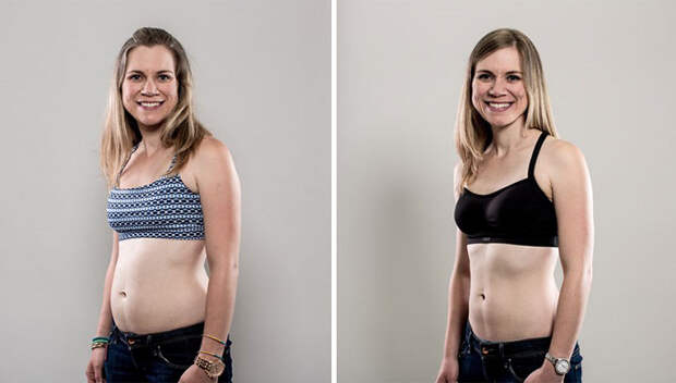 планка упражнение на 30 дней до и после фото женщины