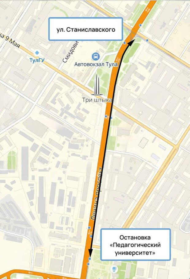 В Туле запустят бесплатный челночный трамвай из-за ремонта Орловского путепровода