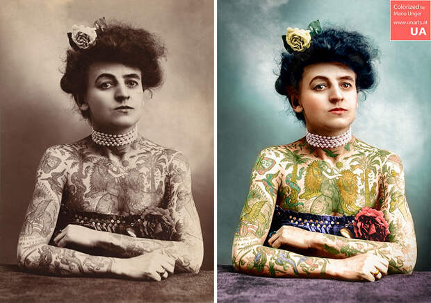 Tattooed Woman CA 1905