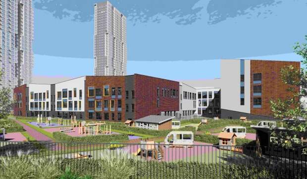 Монолитные работы начались в образовательном комплексе на 2050 мест в Раменках