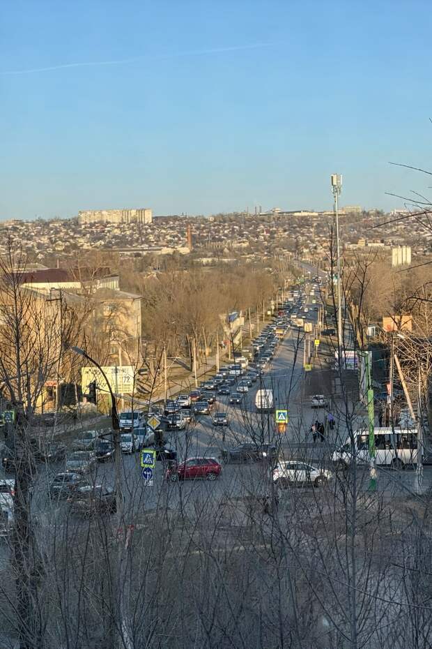Пробка в Луганске