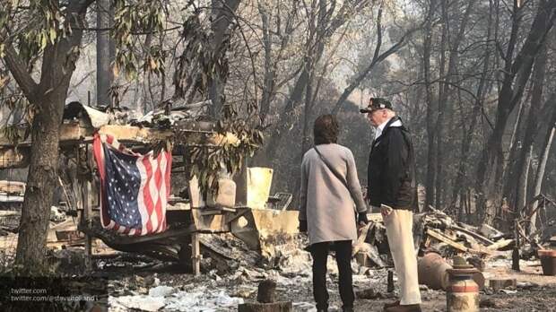 Трамп назвал монстром лесные пожары в Калифорнии