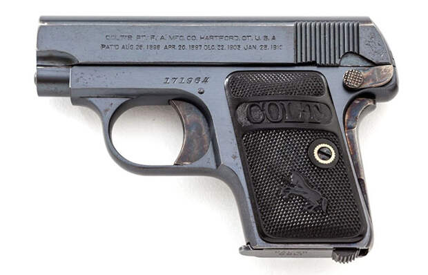 Colt Model 1908 Vest Pocket Hammerless. 25 ACP. / Фото: livejournal.com