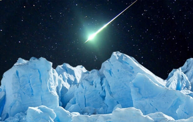 Пыль от кометы во льдах Антарктиды